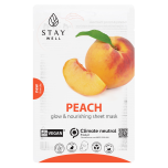 STAY Well Vegan Sheet Mask PEACH 20 g